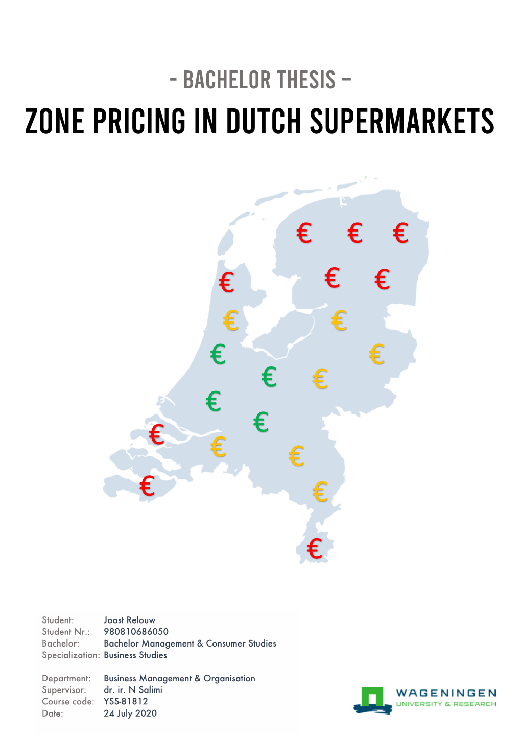 Zone Pricing in Dutch Supermarkets
