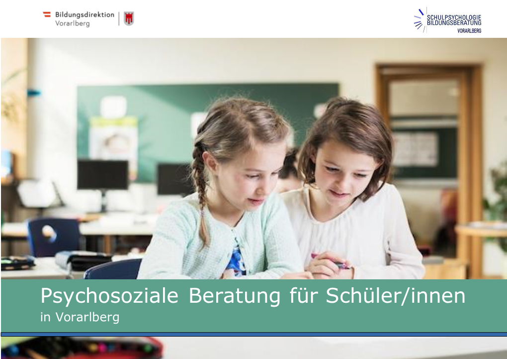 Psychosoziale Beratung Für Schüler*Innen in Vorarlberg