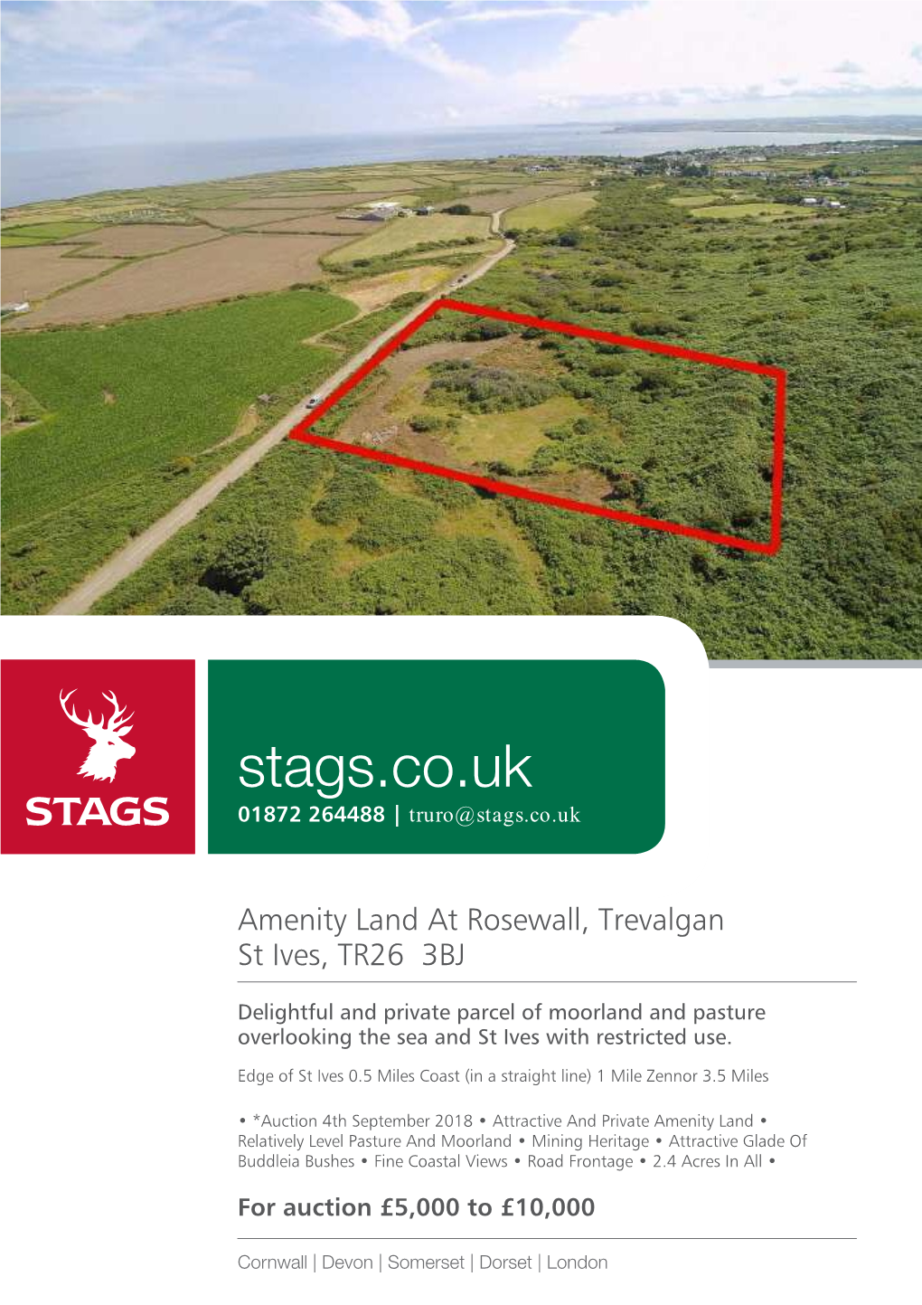 Stags.Co.Uk 01872 264488 | Truro@Stags.Co.Uk