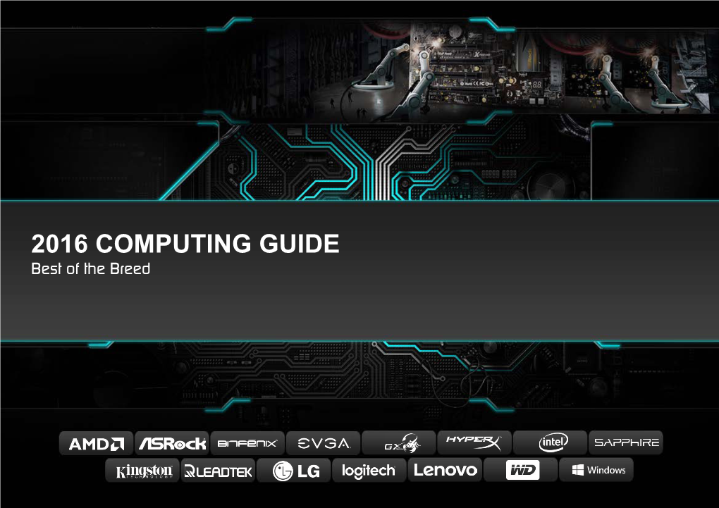 2016 COMPUTING GUIDE Best of the Breed Table of Contents