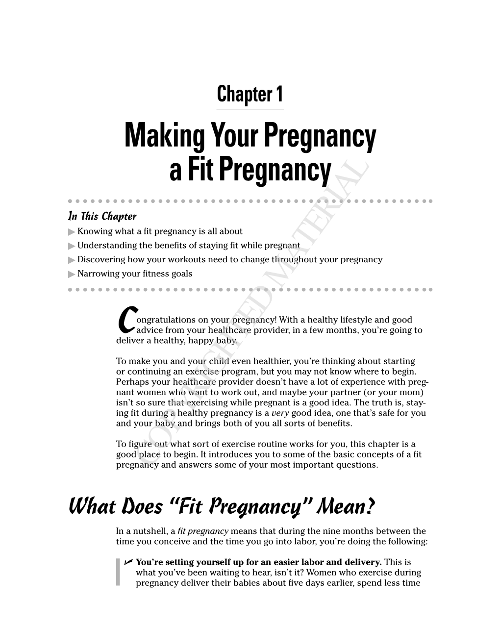 Making Your Pregnancy a Fit Pregnancy