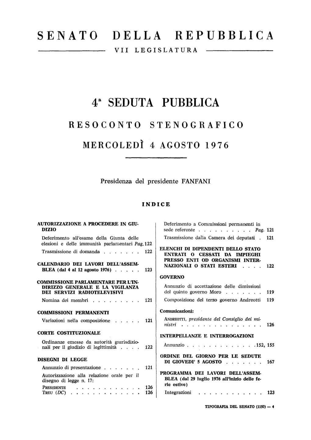 Seduta Pubblica