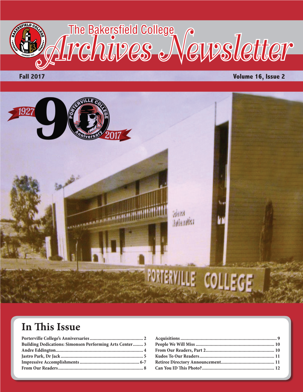 Porterville College's Anniversaries