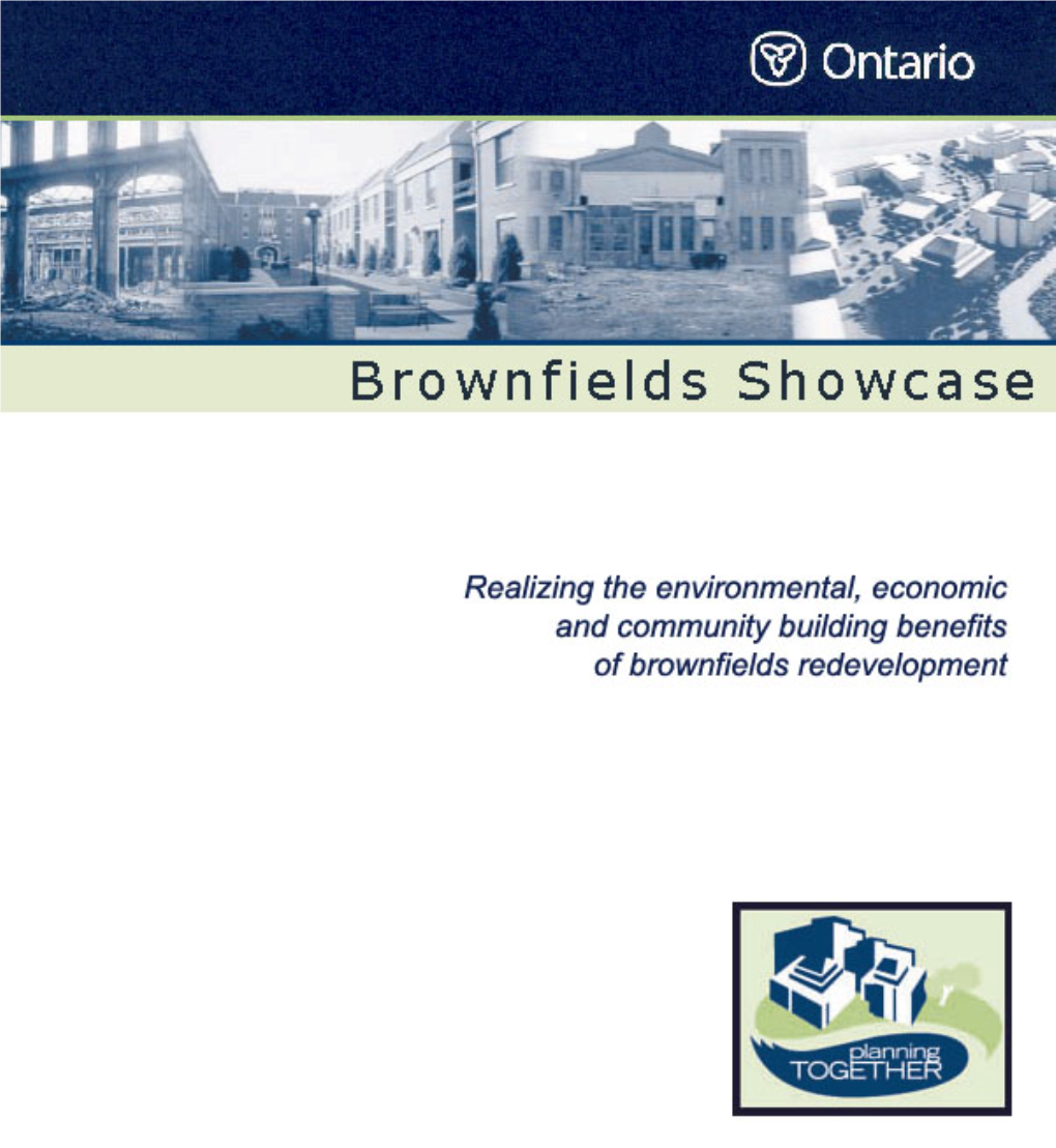 Ontario BROWNFIELD CASE STUDY VOLUME 1.Pdf