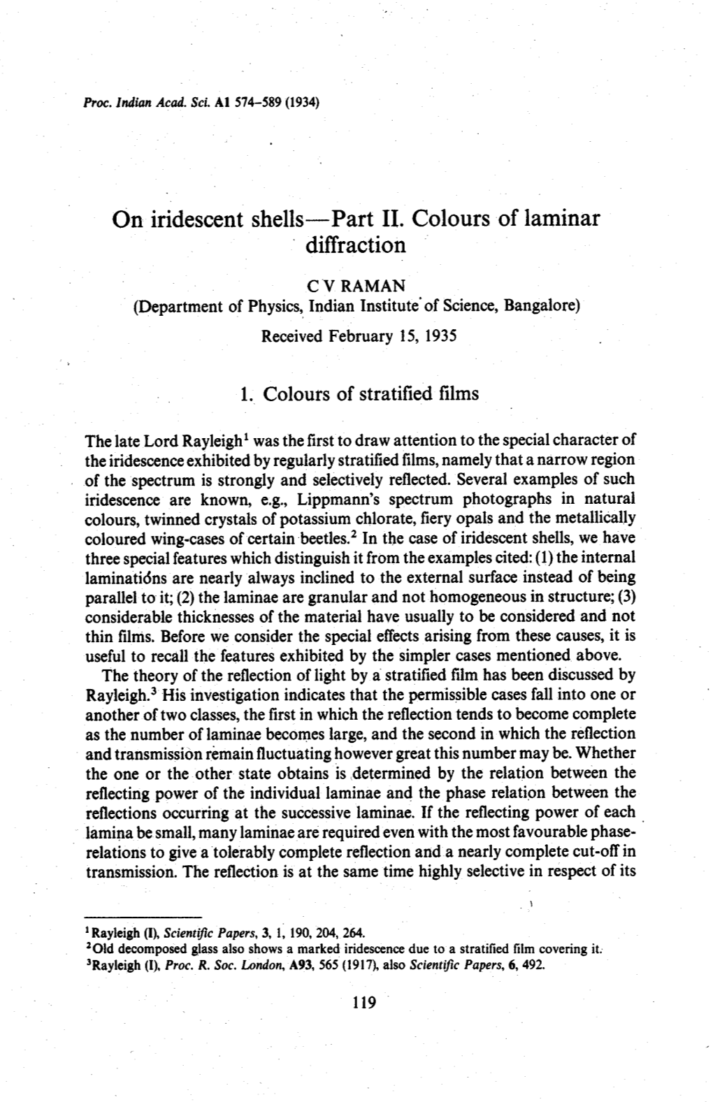 On Iridescent Shells-Part 11. Colours of Laminar Diffraction