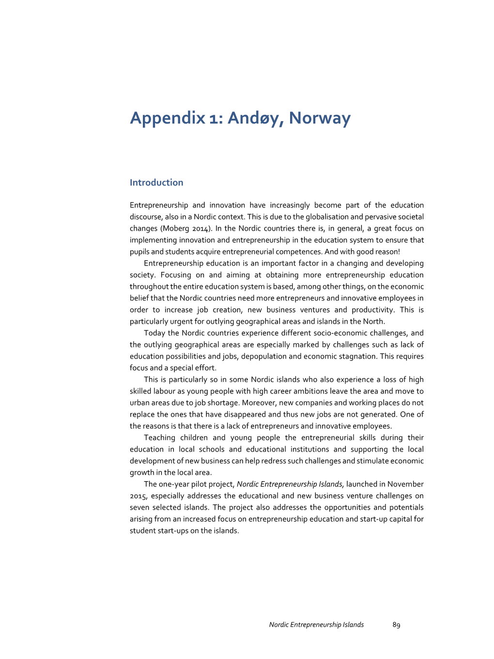 Appendix 1: Andøy, Norway
