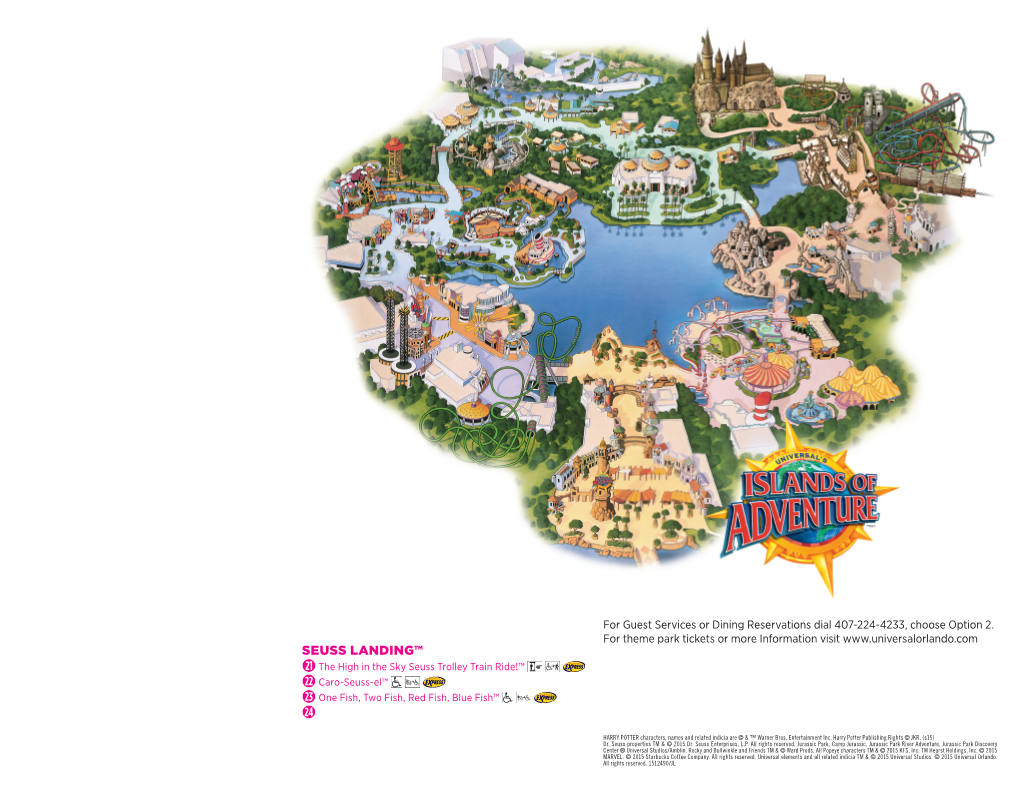 Seuss Landing™ the Lost Continent® the Wizarding World of Harry Potter™