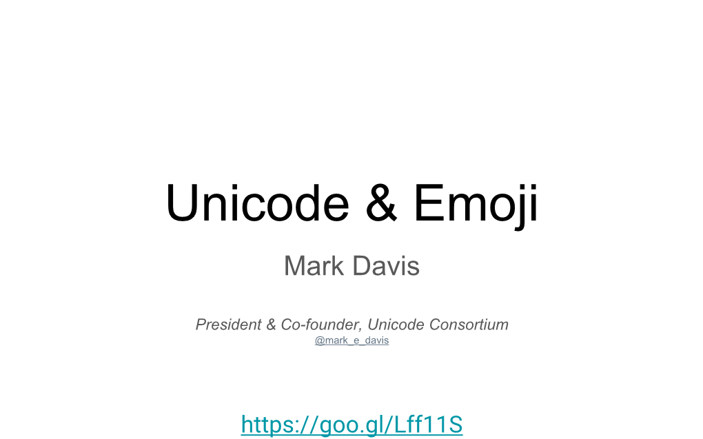 Unicode & Emoji