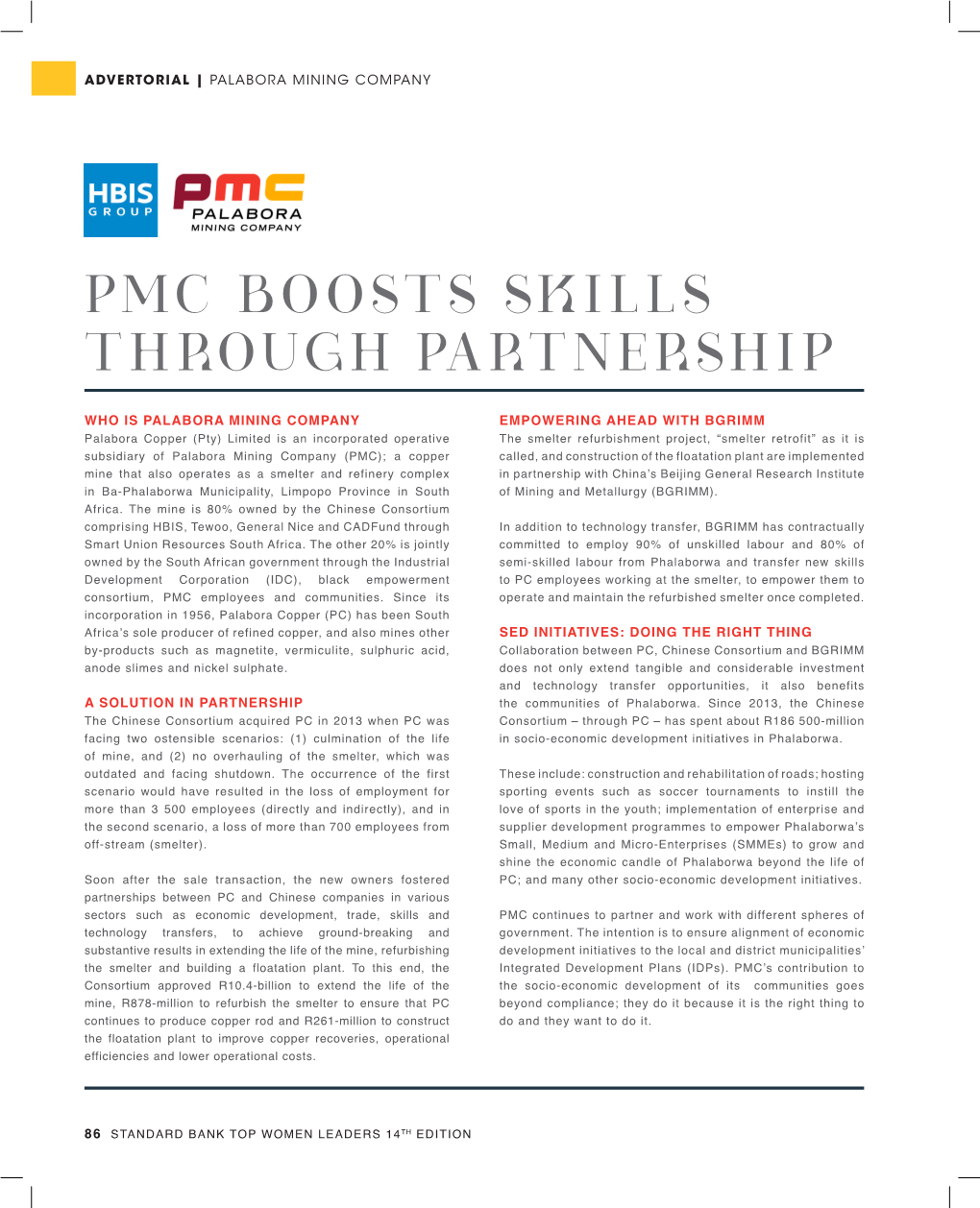 Pmc Boosts Skills Through Partnership