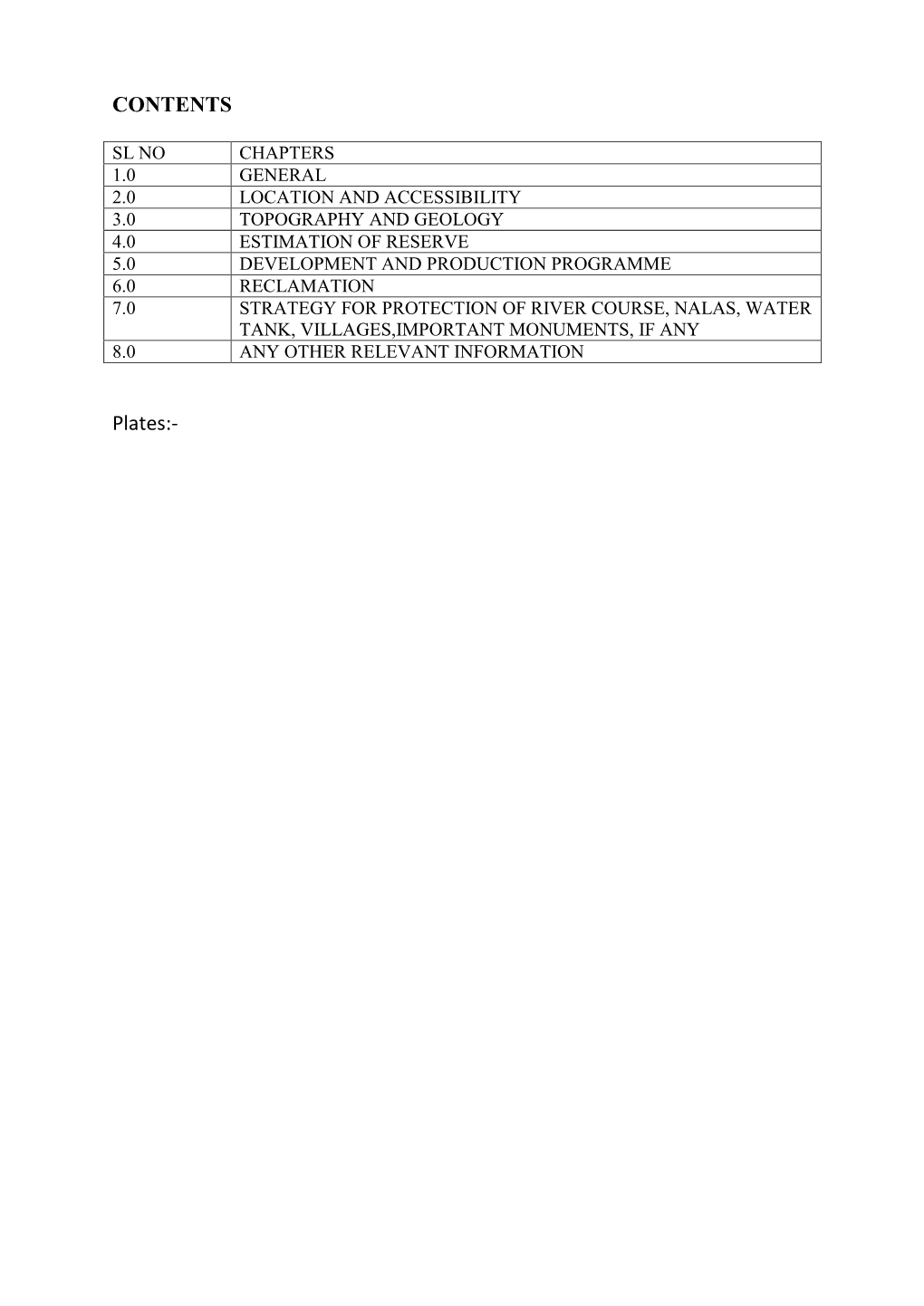 CONTENTS Plates