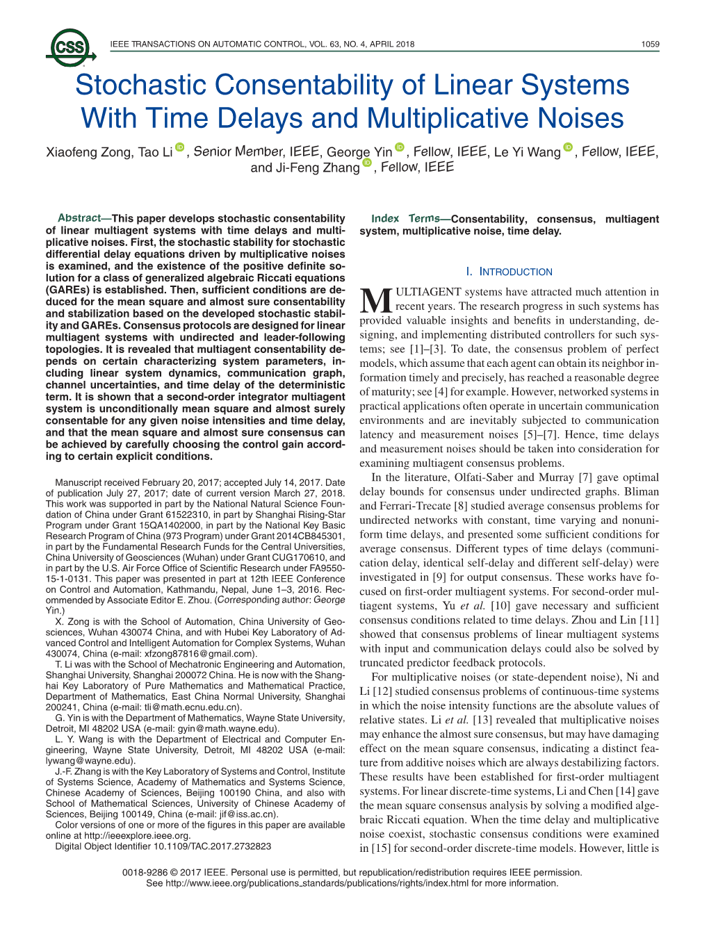 Stochastic Consentability of Linear Systems with Time Delays And