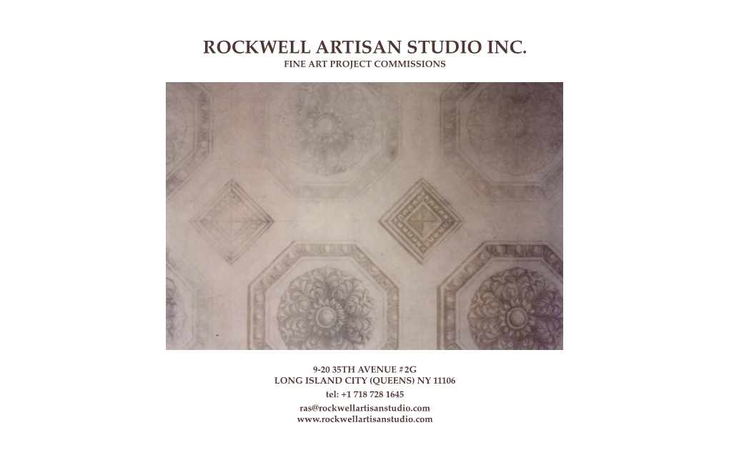 Rockwell Artisan Studio, New York / Murals, Fine Art Projects And