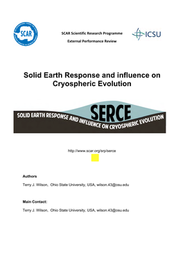 Solid Earth Response and Influence on Cryospheric Evolution