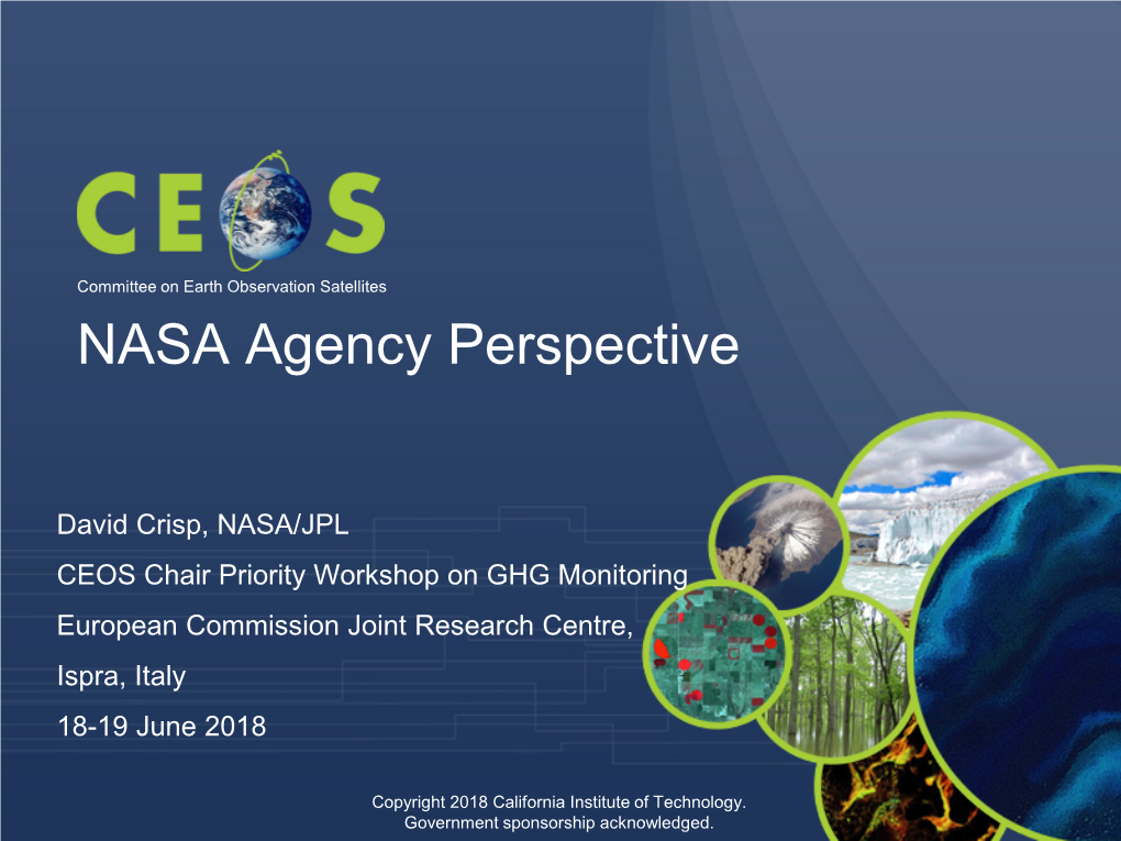 NASA Agency Perspective