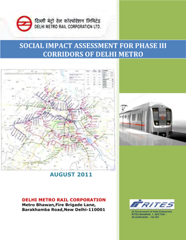 Social Impact Assessment for Phase Iii