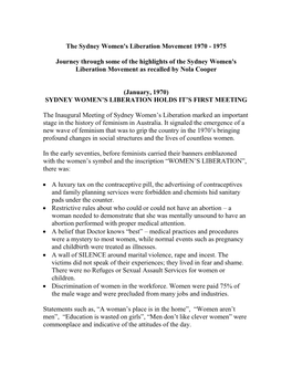 Women's History and Museum