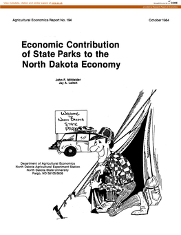 Economic Contribution of State Parks to the North Dakota Economy