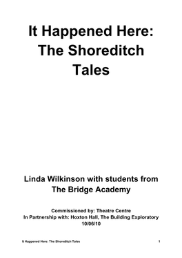 The Shoreditch Tales