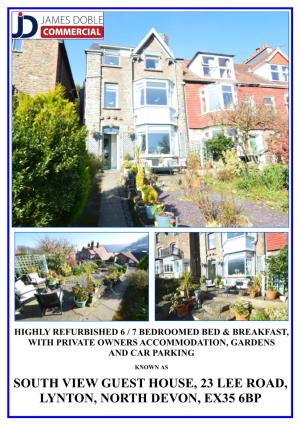 South View Guest House, 23 Lee Road, Lynton, North