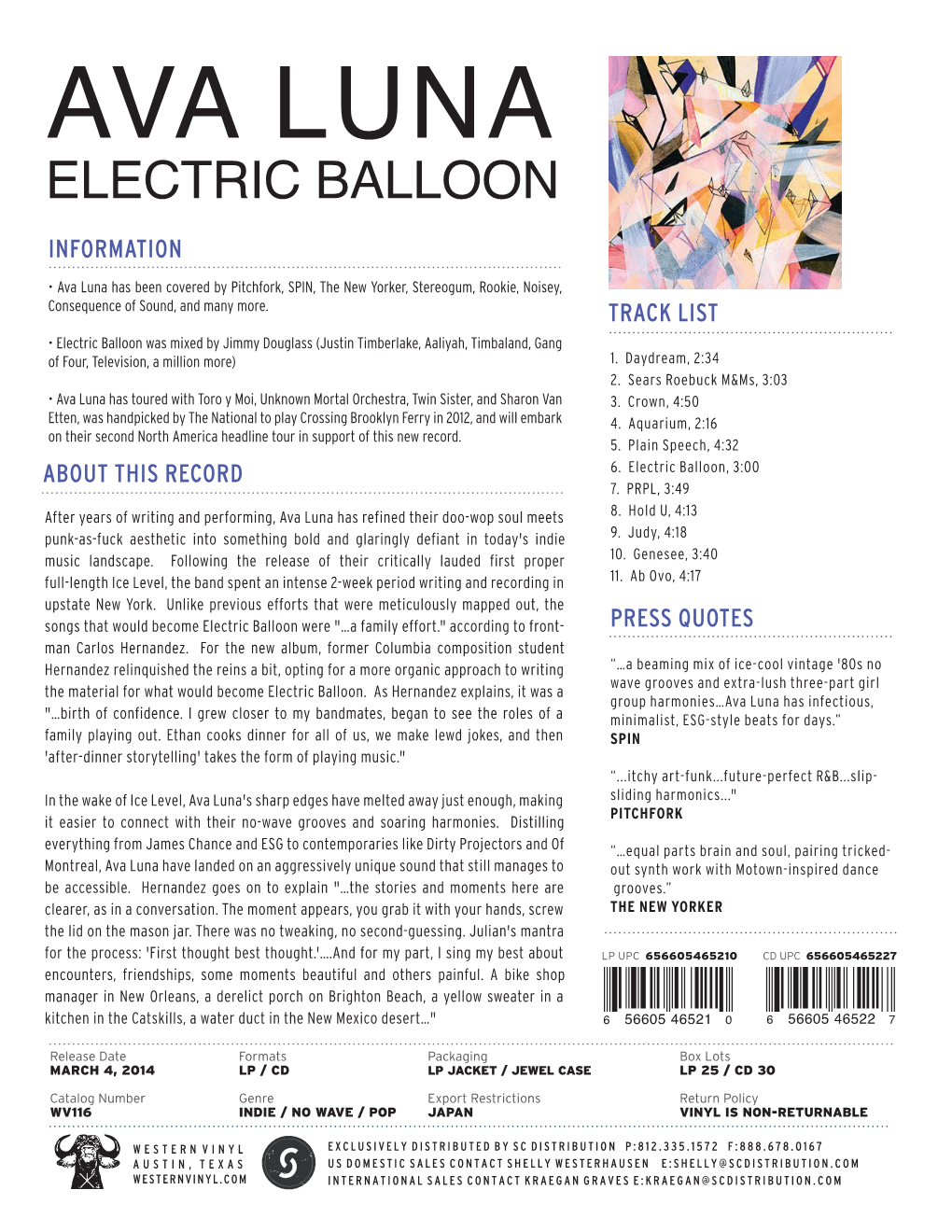 Ava Luna Electric Balloon Information