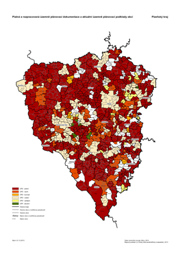 Platná a Rozpracovaná Územně Plánovací Dokumentace a Aktuální Územně Plánovací Podklady Obcí Plzeňský Kraj