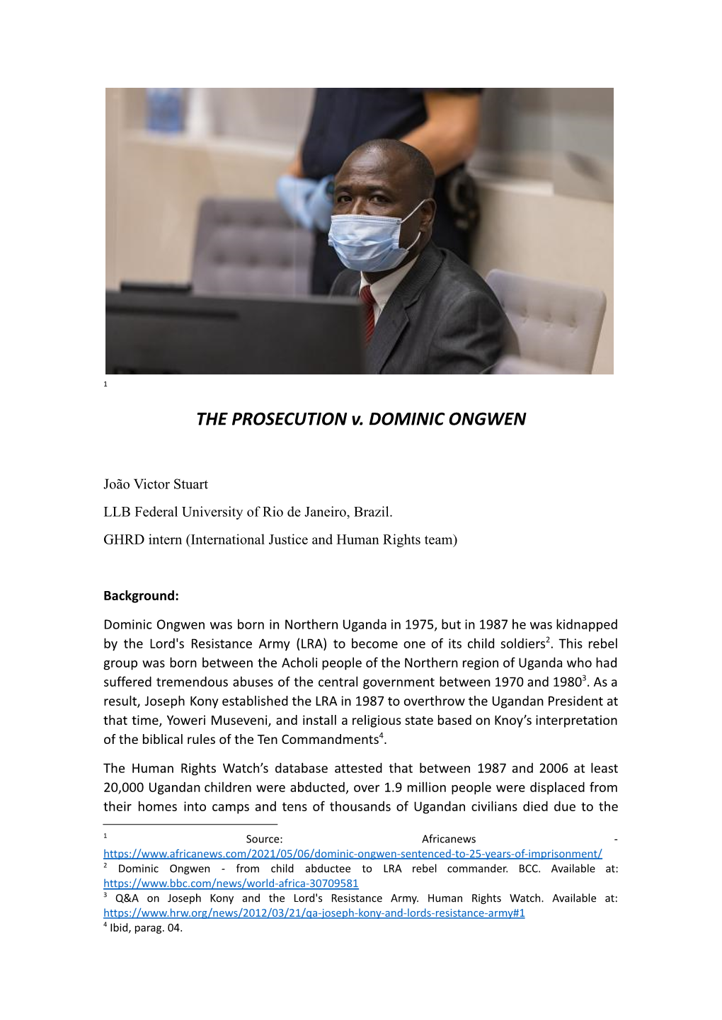 THE PROSECUTION V Ongwen.Edited (1).Docx