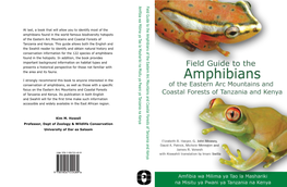 Field Guide to the Amphibians of the Eastern Arc Mountains and Coastal Forests of Tanzania and Kenya Amfibia W a Milima Ya Tao L