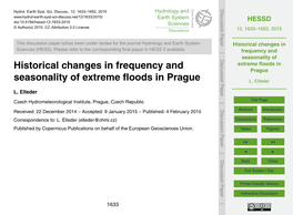 Historical Changes in Frequency and Seasonality of Extreme Floods In
