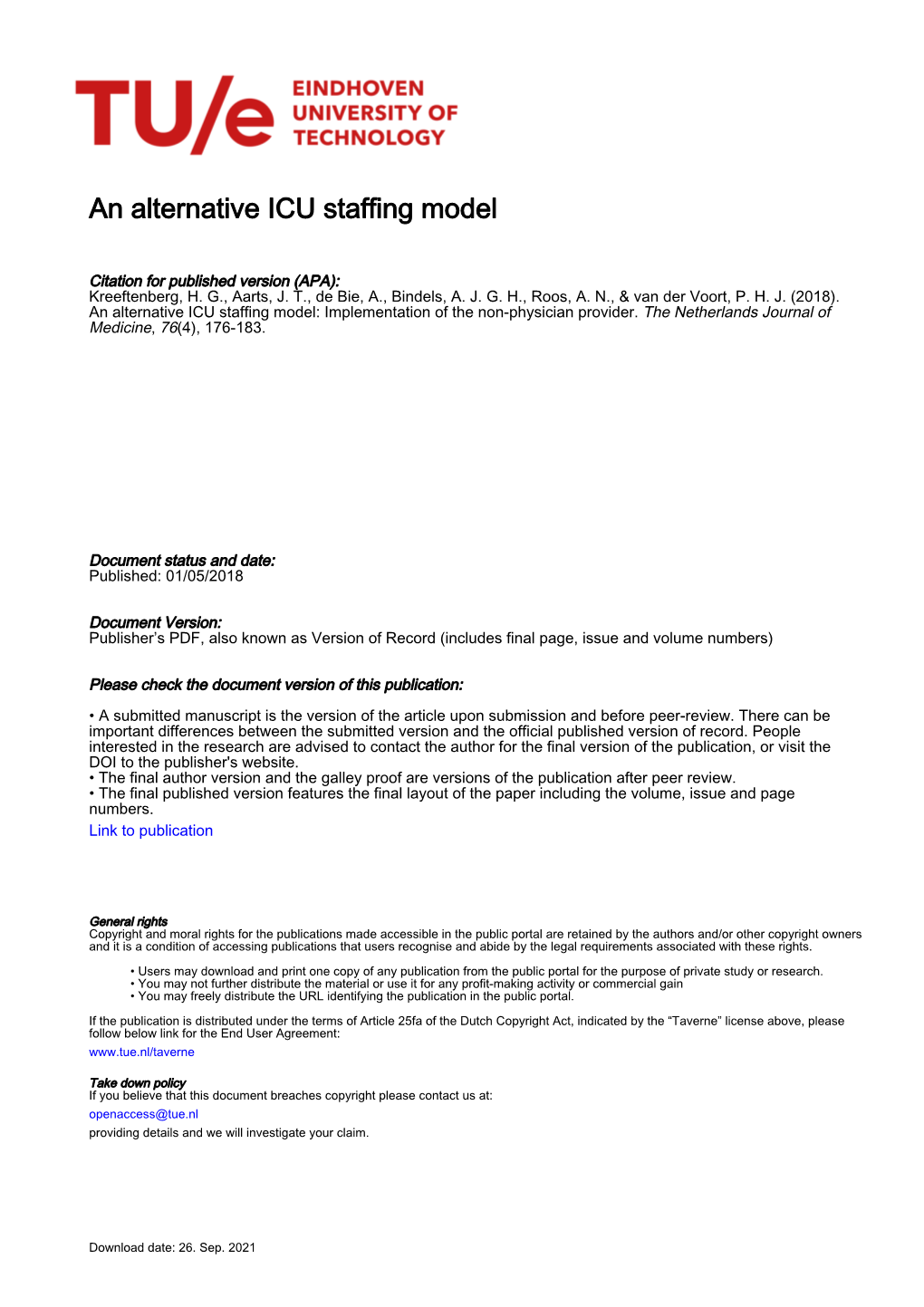 An Alternative ICU Staffing Model