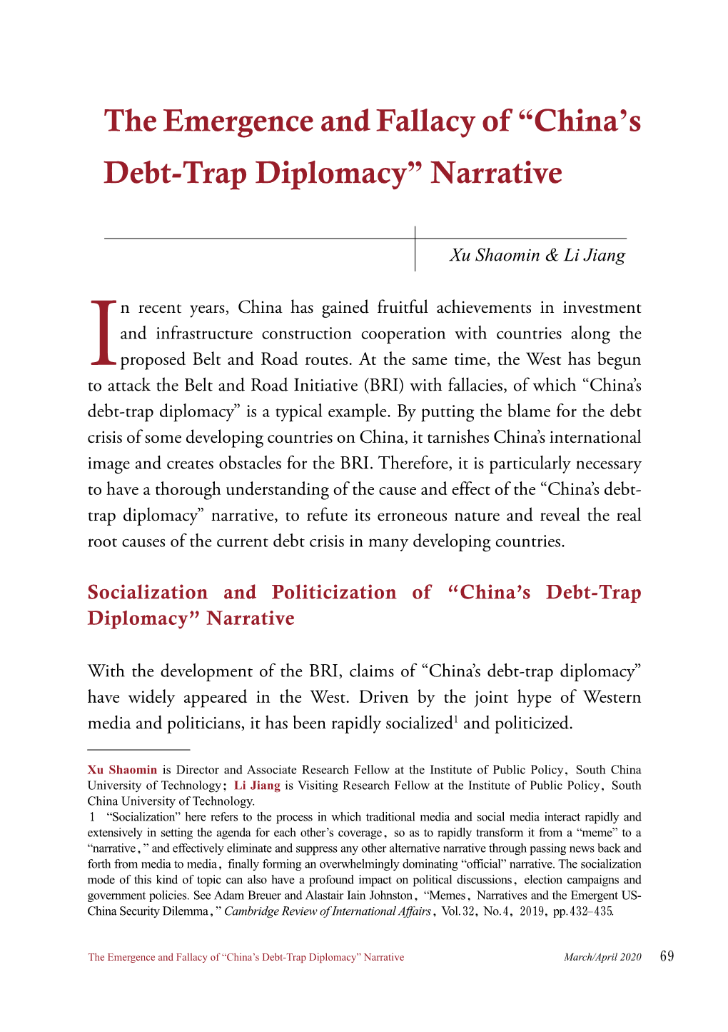 China's Debt-Trap Diplomacy