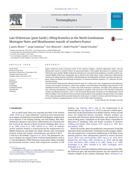 Late Ordovician (Post-Sardic) Rifting Branches in the North Gondwanan Montagne Noire and Mouthoumet Massifs of Southern France