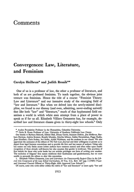 Law, Literature, and Feminism