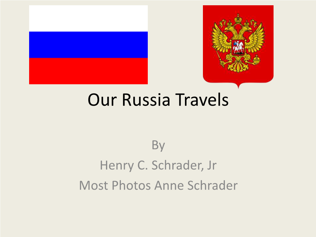 My Russia Travels