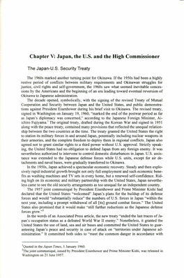 Japan, the US and the High Commissioner