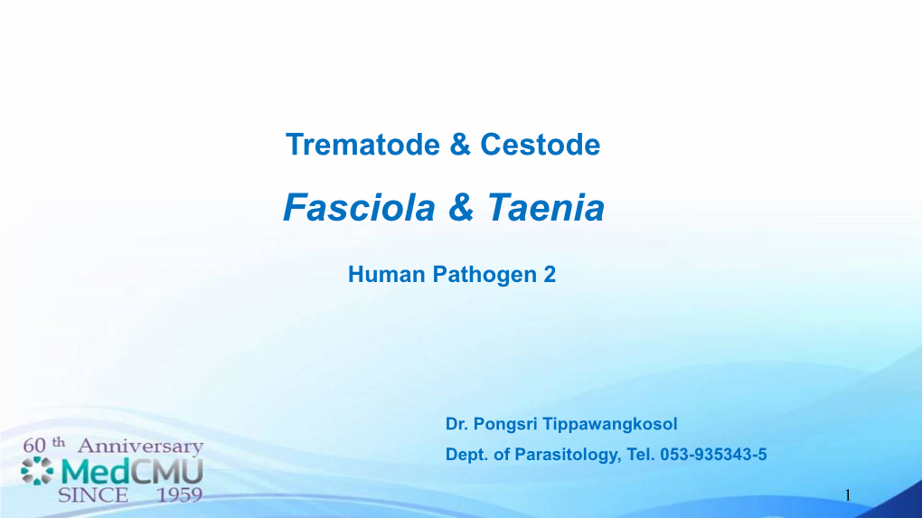 Fasciola & Taenia