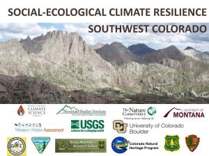 Social-Ecological Climate Resilience Southwest Colorado