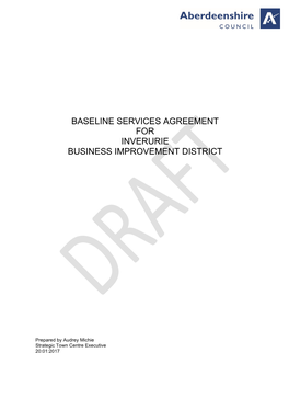 Baseline Services for Inverurie Business Improvement District