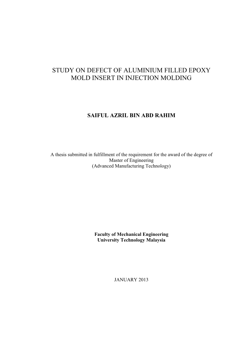 study-on-defect-of-aluminium-filled-epoxy-mold-insert-in-injection