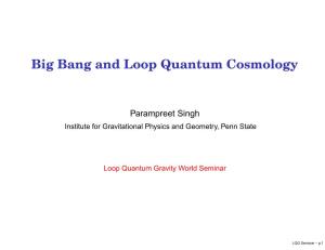 Big Bang and Loop Quantum Cosmology