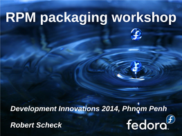 RPM Packaging Workshop