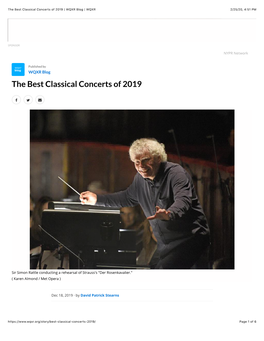 The Best Classical Concerts of 2019 | WQXR Blog | WQXR 2/25/20, 4�51 PM