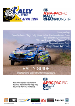 RALLY GUIDE Incorporating Supplementary Regulations