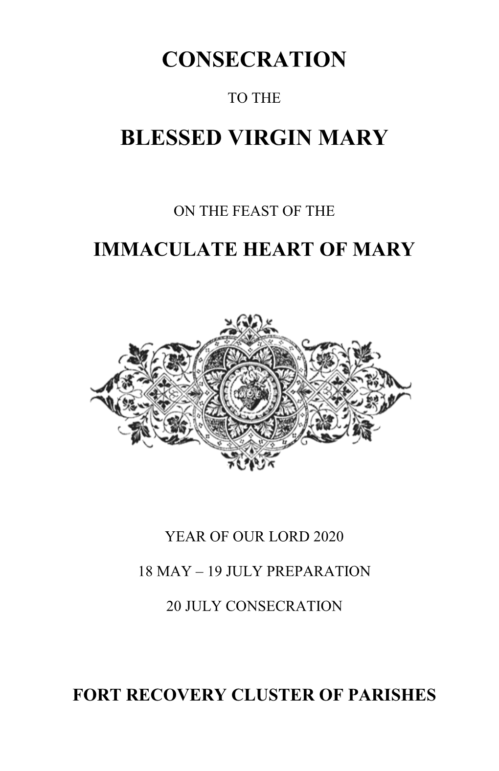 Consecration Blessed Virgin Mary