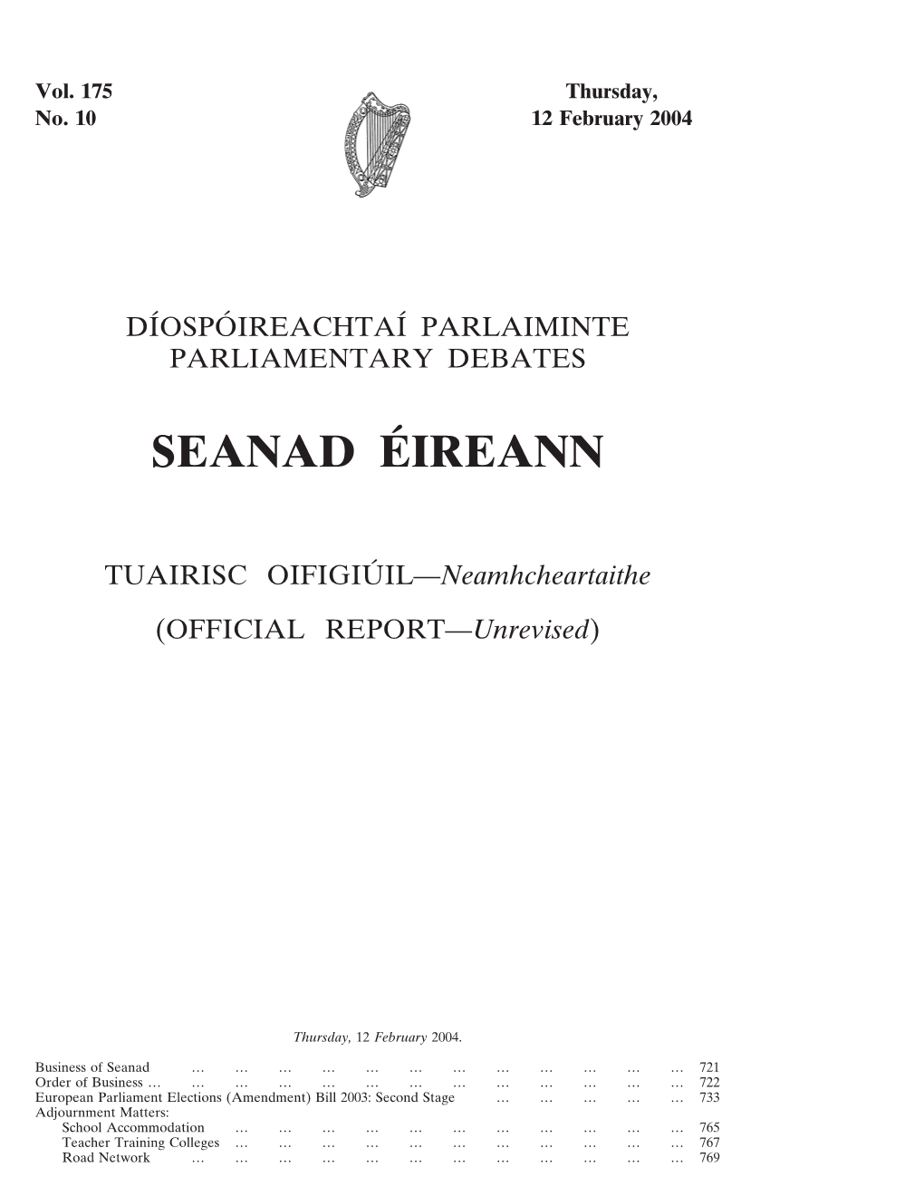 Seanad E´Ireann