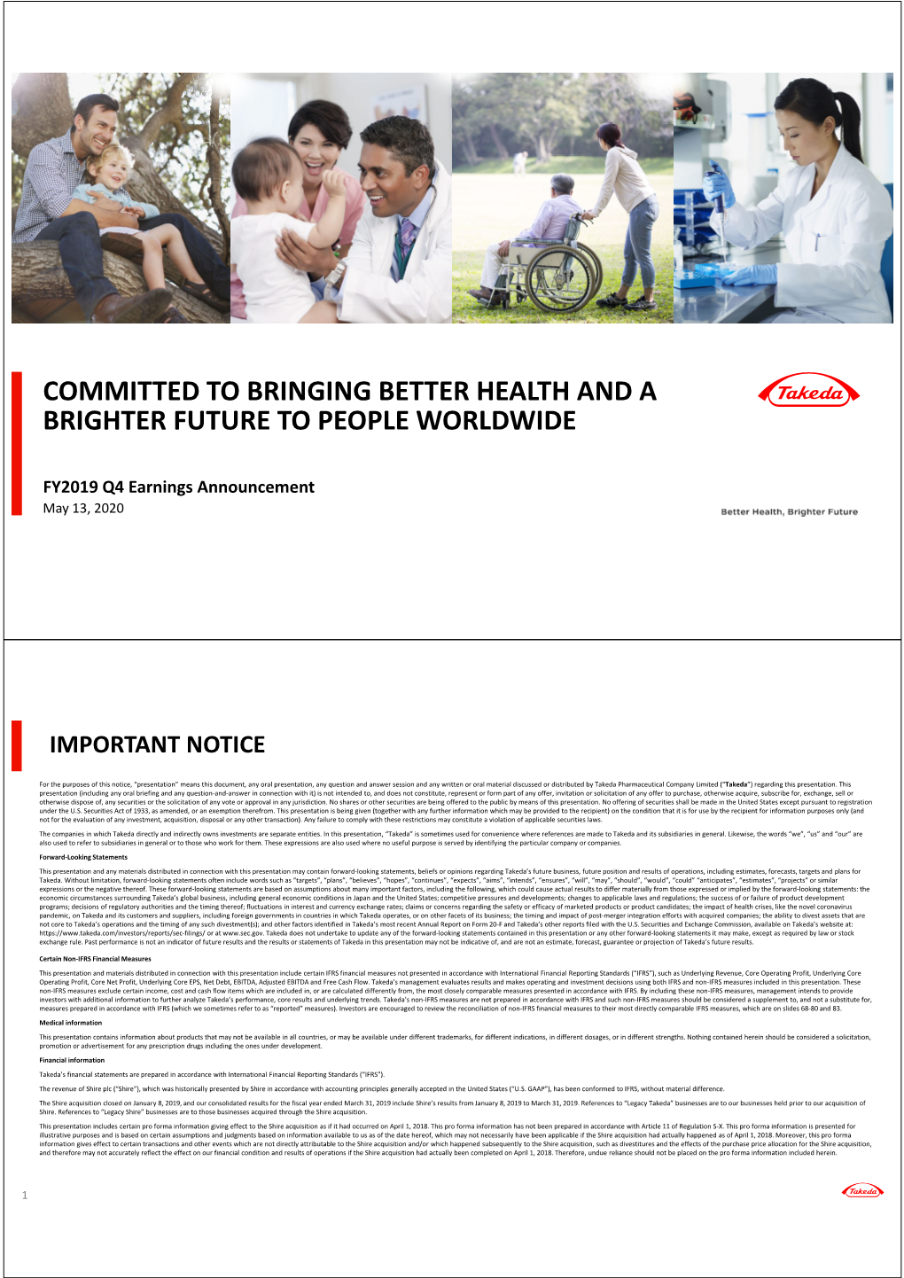 Committed to Bringing Better Health and a Brighter Future to People Worldwide