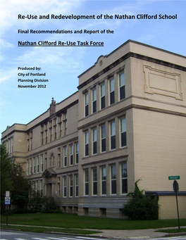 Re-Use and Redevelopment of the Nathan Clifford School