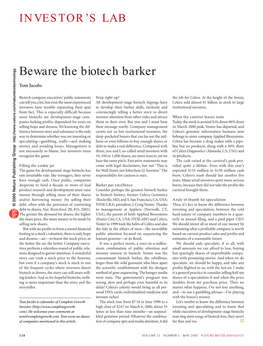 Beware the Biotech Barker