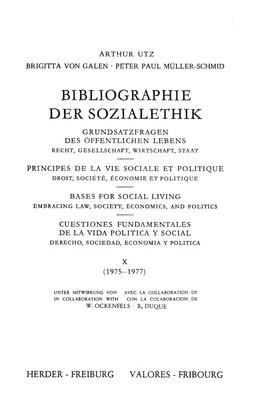 Bibliographie Der Sozialethik