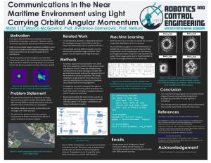 Communications in the Near Maritime Environment Using Light Carrying Orbital Angular Momentum Midn 1/C Marco Mcgavick, Prof