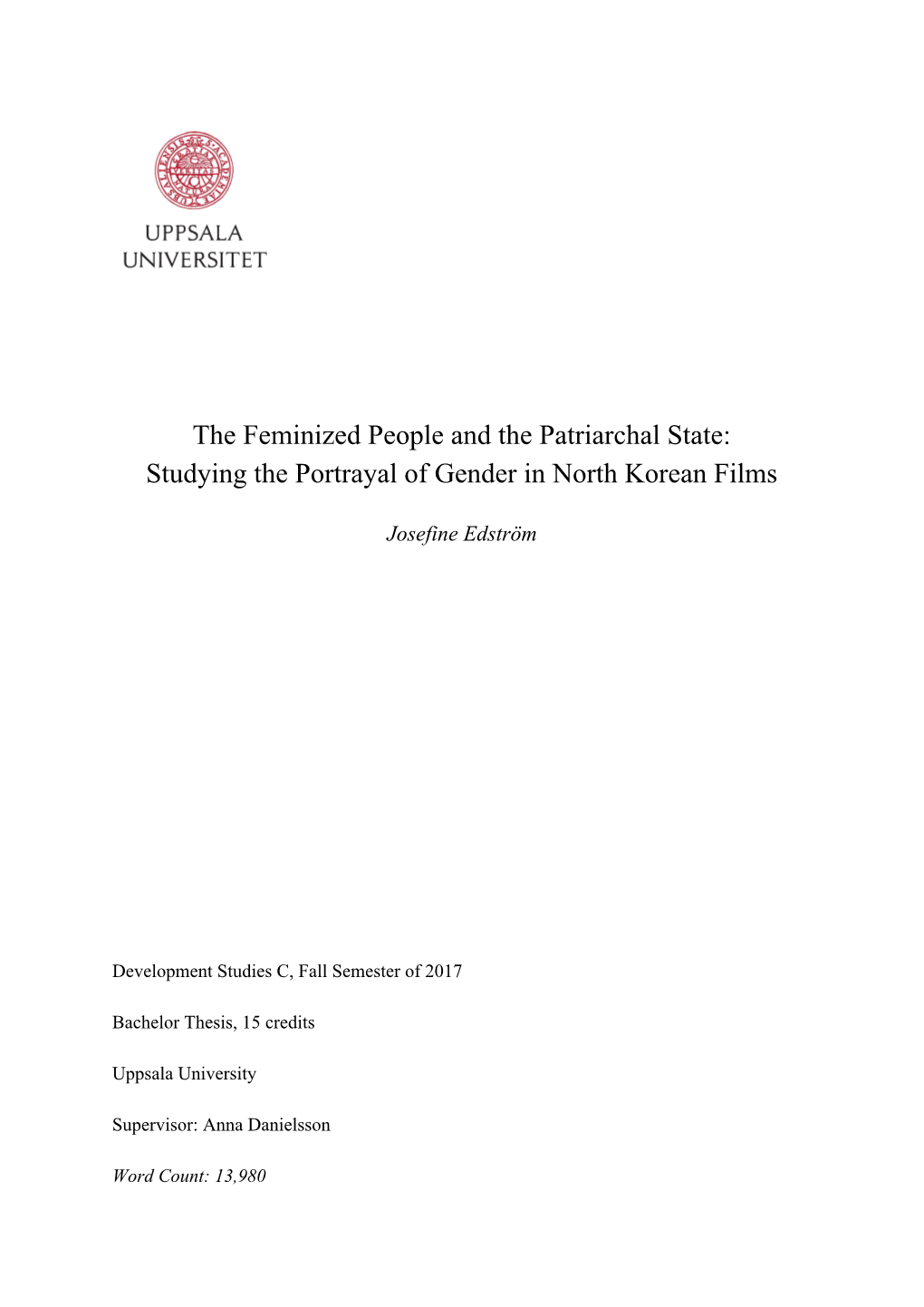 Studying the Portrayal of Gender in North Korean Films